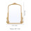 Living And Home Gold Decorative Vanity Mirror with Stand 8