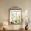 Living And Home Gold Decorative Vanity Mirror with Stand 2