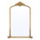 Living And Home Gold Arched Decorative Vanity Mirror with Carved Frame 5