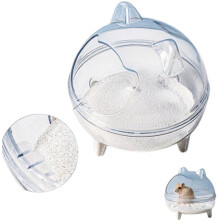 Transparent Hamster Sand Bath – Small Animal Bath & Toilet Box