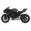 1:12 Motorradmodell mit Licht und Ton, Schwarz 1