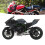 1:12 Motorradmodell mit Licht und Ton, Schwarz 5