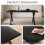 (Black Oak ) Dining Table, Wooden Rectangular Kitchen Table with Sturdy Metal Legs 5