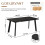 (Black Oak Table) Dining Table, Wooden Rectangular Kitchen Table with Sturdy Metal Legs 3