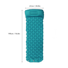 Ultraleichte Isomatte Aufblasbar Pfauenblau