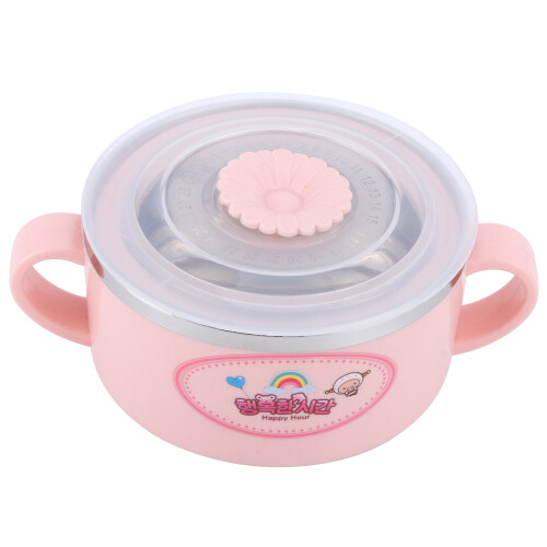 Kinderschüssel Rosa Edelstahl 304 Datumsanzeige 1