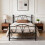 Comfy Living (3ft Single, Black) Willow Metal Bed Frame with Lucy Mattress 1