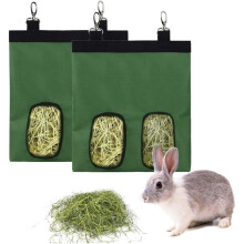Rabbit Hay Food Bags – 2-Piece Hanging Small Animal Feeding Bags