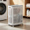 Living And Home Laundry Basket with Lid and Wheels 1