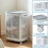 Living And Home Laundry Basket with Lid and Wheels 3