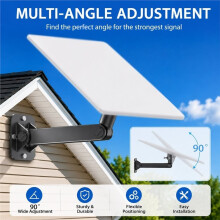 For Starlink V5 Wall Mount Bracket Rotatable Heavy Duty Outdoor Eave Mount Dual Rotation Mount