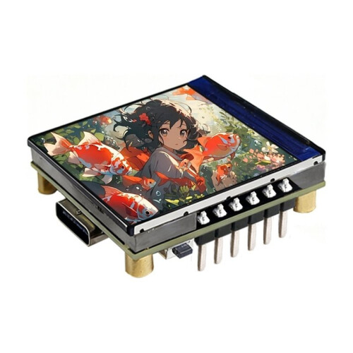 Placa de Desenvolvimento ESP32-C6 com Tela LCD de 1,3 Polegadas, Resolução de 240x240 e Suporte para 262 Mil Cores, Compatível com Wi-Fi 6 e BLE 5. 2
