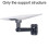 For Starlink V5 Wall Mount Bracket Rotatable Heavy Duty Outdoor Eave Mount Dual Rotation Mount 6