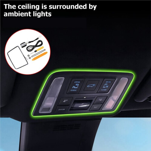 Roof Surround Ambient Light 72 Colors Variable LED Light Frame Interior Modification Lamp for  VOXY NOAH 90 Series 1