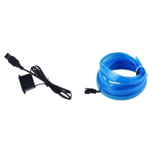5 Meter Lange LED-Lichtleiste für Den Fahrzeuginnenraum - USB-Betrieben, Flexible Installation, Ambientebeleuchtung (Ideal für Heimwerker,