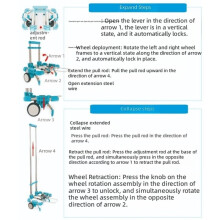 1 Chariot Pliant Multifonctionnel, Équipé D'une Poignée Télescopique et de Roues Résistantes, Idéal pour les Courses et les Voyages.