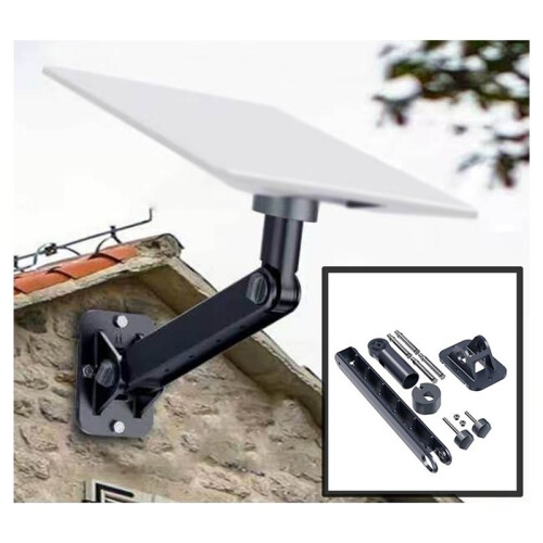 For Starlink V5 Wall Mount Bracket Rotatable Heavy Duty Outdoor Eave Mount Dual Rotation Mount 2
