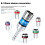6PCS Universal Swivel Socket Set Quick Change Flex Joint Wobble Socket Adapter Multi Function Auto Repair Hardware Tools 5