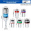 6PCS Universal Swivel Socket Set Quick Change Flex Joint Wobble Socket Adapter Multi Function Auto Repair Hardware Tools 7