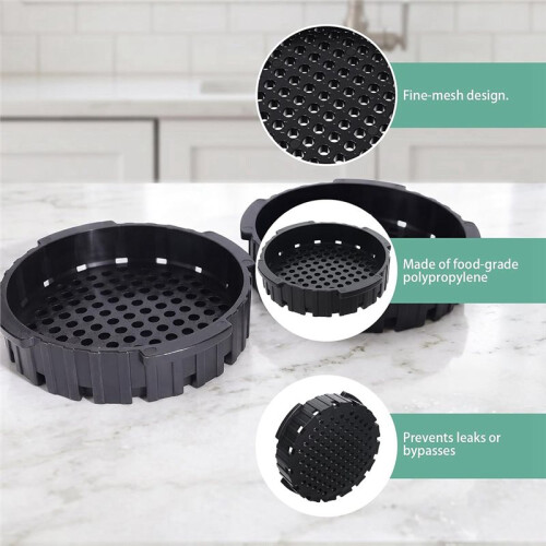 Coffee Filter Cap Replacement for  Coffee and Espresso Maker Plastic Retains Natural Oils for Richer Taste 2