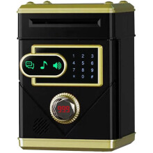 Electronic Touchscreen Safe-Style Piggy Bank with Password & Music - ATM-Style Savings Toy for Kids