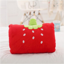 (Strawberry 1pc) Cushion Pillow Nap Weak Hero Level 1 Arm Pillow Non-electric Sleeping Pillows Hand Warmer Cute Gift for Children