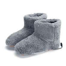 (39-43) USB Heater Shoes Men Women Winter Warm Snow Boots Foot Warmer Plush Heating Rechargeable Slippers Electric Heated Slippe