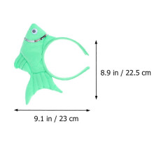 Halloween Headband for Kids Green Fabric Stereoscopic Headdress Children Party Costume Accessory