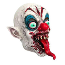 Máscara de látex de terror fantasia assustadora do diabo para apresentações teatrais de Halloween para adultos