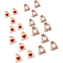 Candy Bags 20 Pieces Love Sack Burlap Linen Storage Christmas Party FavoursMöbel & Wohnen, Feste & Besondere Anlässe, Party- & Eventdekoration!