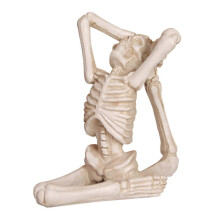 Skull Candle Holder Set Resin Skeleton Gothic Candlestick Halloween Decor