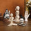 Skull Candle Holder Set Resin Skeleton Gothic Candlestick Halloween Decor 4