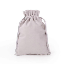 Flanel opbergtas met trekkoord, wit, bundelzak, huisorganizer, stofdicht, 3 maten