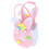 Non-woven Easter Candy Pouch Bag with Bunny Pattern, Pink, 21x10.5x7cm 1