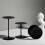 Iron Pillar Candlestick Set of 3 Black Wedding Table Decoration 3