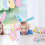 Non-woven Easter Candy Pouch Bag with Bunny Pattern, Pink, 21x10.5x7cm 4