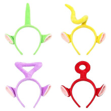 4PCS 3D Hairpin Hairband Set for Kids Unisex Stretchy Lightweight Halloween Party Decorations Headwear