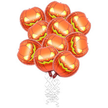 Palloncini gonfiabili con zucca di Halloween Confezione da 40 fogli di alluminio arancione per decorazioni di Halloween