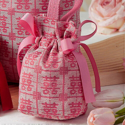 10pcs Drawstring Candy Pouches Canvas with Bow Design Wedding Party Favors 1