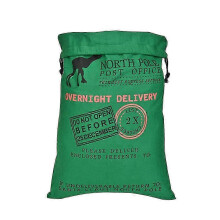 Sac à bonbons de noël en toile, pour friandises de fête, stockage de collations, réutilisable, vert