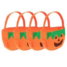 Vliesstoff-Halloween-Süßigkeitsbeutel, 8er-Pack wiederverwendbare Leckerlibeutel zur Aufbewahrung von Süßem oder Saurem