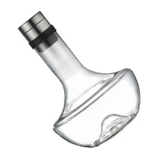 Carafe à vin en verre de 1000ml, aération à main transparente pour vin rouge