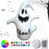 Halloween Inflatable Ghost 1.2M PVC Remote Control 16 Color Changing Lights 3
