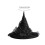 Witch Hat Black Cloth Halloween Costume Accessory for Party Decorations Foldable Lightweight 3