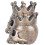 2Pcs Resin Skull Candle Holders Halloween Gothic Coffee Candlestick Decor 4