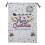 Extra Large Canvas Drawstring Bags with Christmas Reindeer Snowflake Print and Solid Back 4