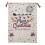 Extra Large Canvas Drawstring Bags with Christmas Reindeer Snowflake Print and Solid Back 1
