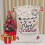 Extra Large Canvas Drawstring Bags with Christmas Reindeer Snowflake Print and Solid Back 2