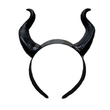 Diadema de cuernos maléfica, diadema de látex para Cosplay, tocado de Halloween para fiesta de disfraces de adultos