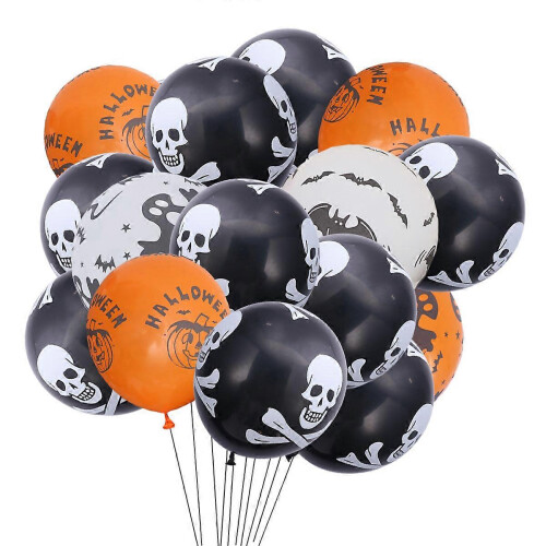 Balões de látex de Halloween para decoração de festa 100 unidades de cores sortidas de 12 polegadas 1